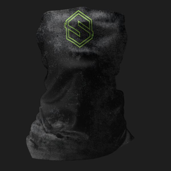 Single Layer Sport Neck Gaiter - Style 1 - Black/Lime Thumbnail
