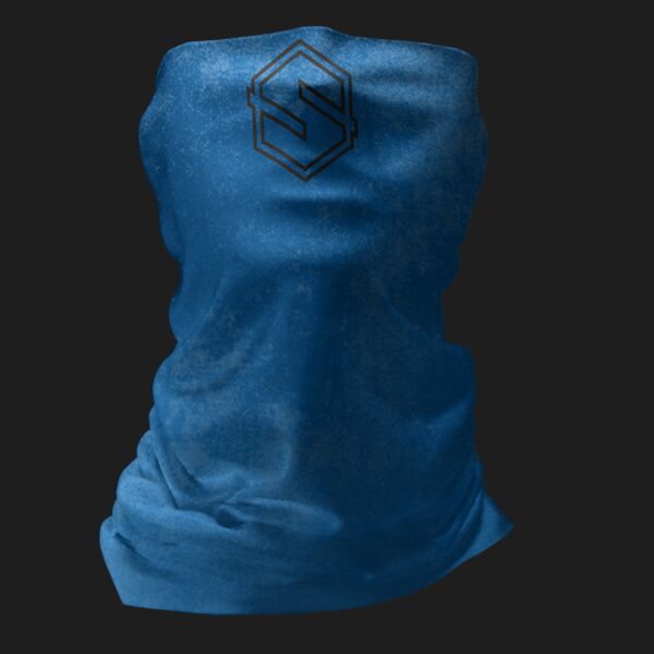 Single Layer Sport Neck Gaiter - Style 2 - Blue/Black Thumbnail