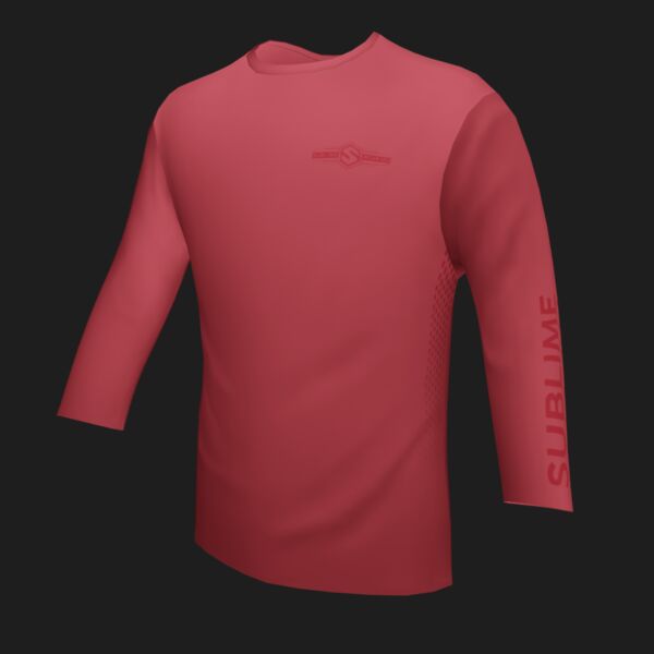 Performance Long Sleeve Shirt - On The Water - Crimson Thumbnail