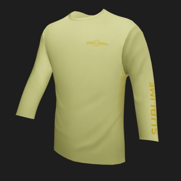 Performance Long Sleeve Shirt - On The Water - Lemon Yellow Thumbnail