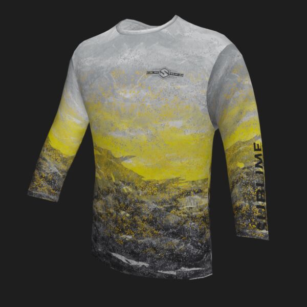 Performance Long Sleeve Shirt - Colored Scales - Gray/Yellow/Black Thumbnail