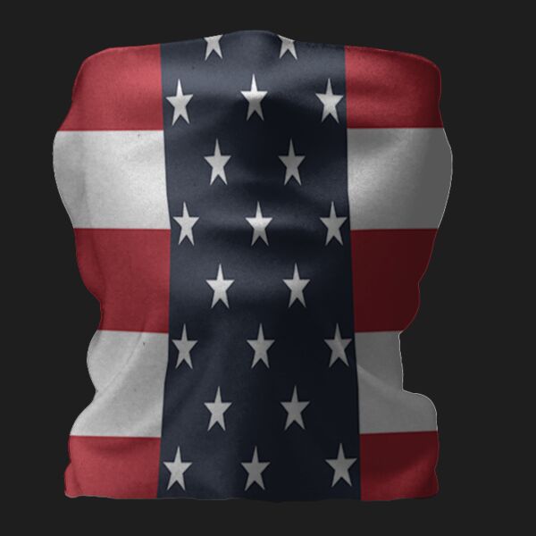 Single Layer Standard Neck Gaiter - U.S. Flag Thumbnail