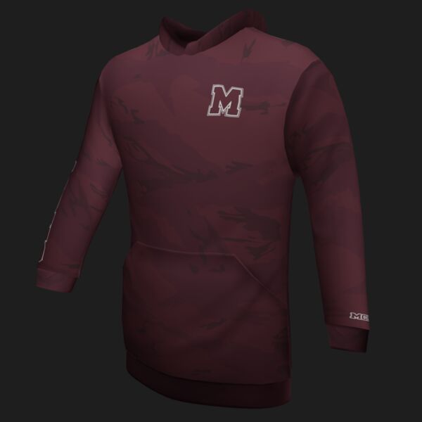 MCHS Spirit Wear - Classic Hoodie - Maroon Tear Camo Thumbnail
