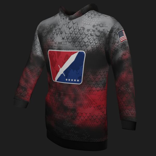 World Knife Throwing League - Bury the Hatchet Paramus Hoodie Thumbnail